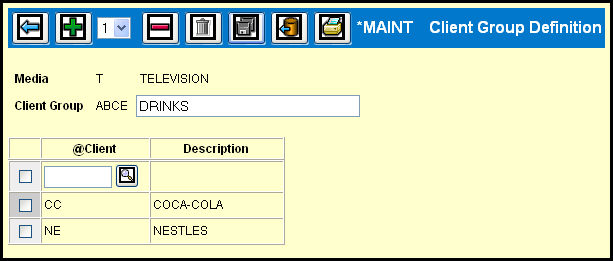 Client Group Definiton Detail Client Group Definiton Detail